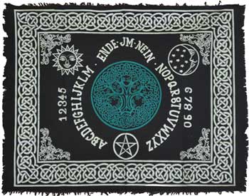 Tree of Life Ouija-Board altar cloth 24"x30" (image for) Tree of Life Ouija-Board altar cloth 24"x30"