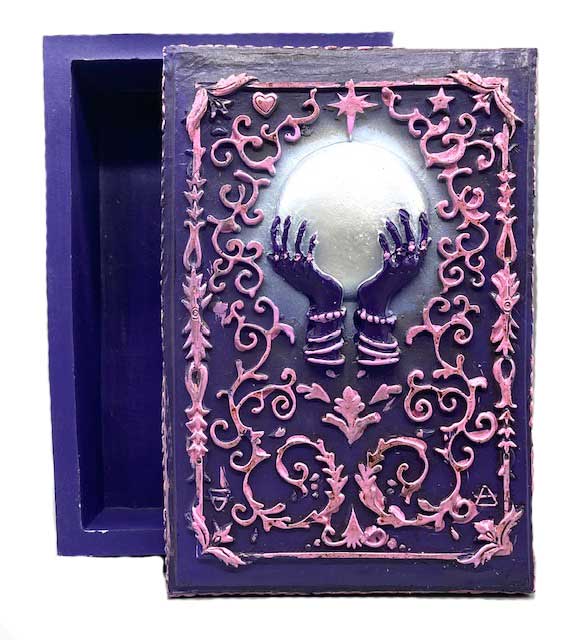 3 3/4"x 5 1/2" Crystal Ball tarot box (image for) 3 3/4"x 5 1/2" Crystal Ball tarot box
